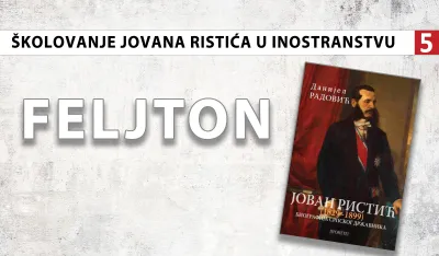 &Scaron;kolovanje Jovana Ristića u inostranstvu (5): Nazivan ''Atinom novog doba''
