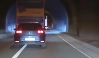 Zbog preticanja u tunelu Sozina prekr&scaron;ajne prijave protiv sedam vozača