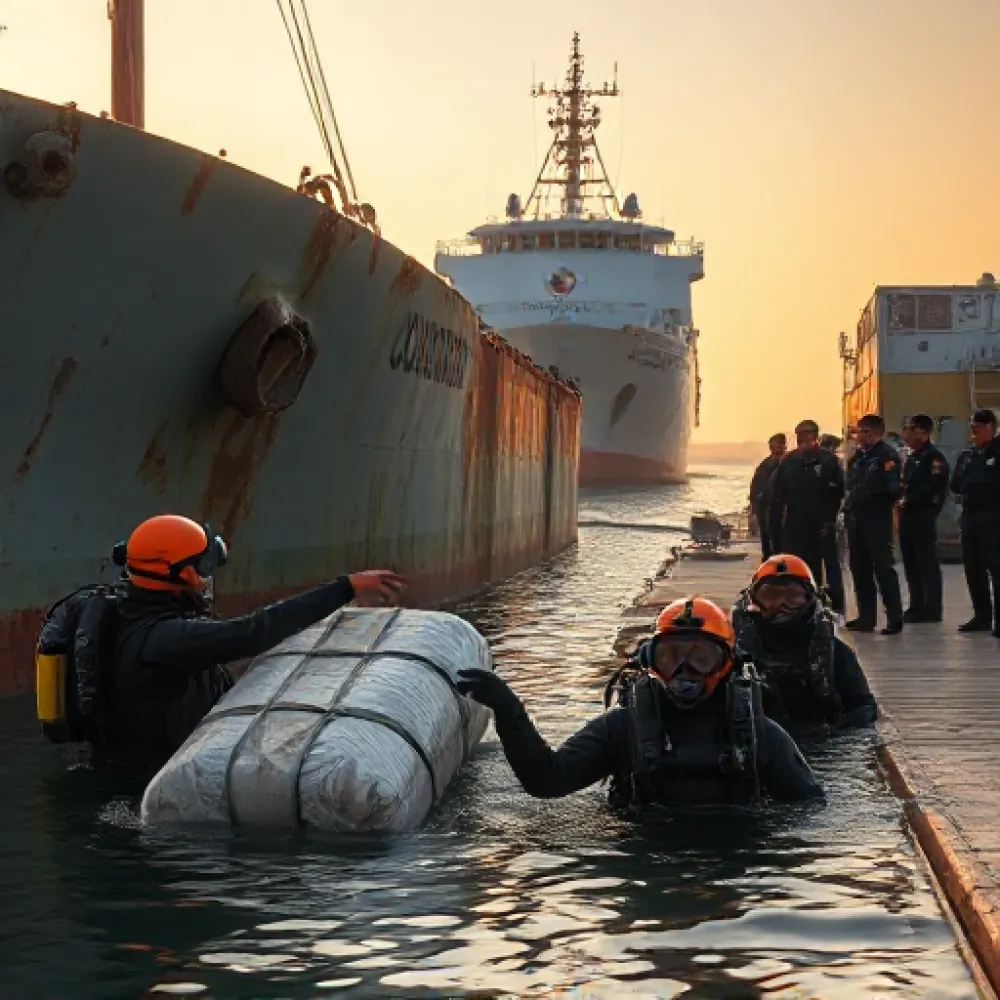 Kolumbijski ronioci otkrili 200 kilograma kokaina sakrivenog ispod broda za Evropu