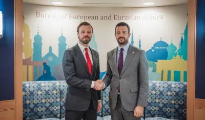 Jakov Milatović i sa Brendanom Hanrahanom