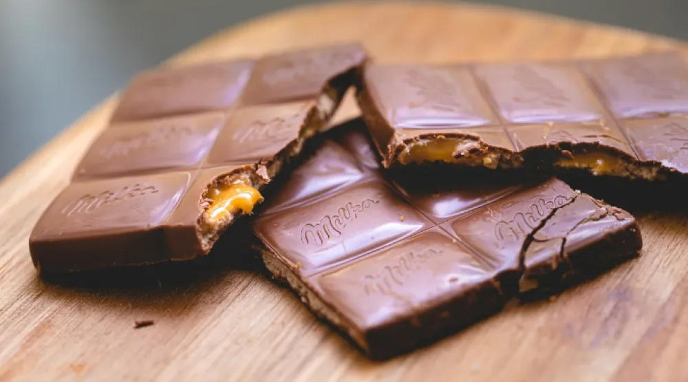 Milka čokolada, ilustracija