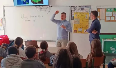 Predavanje za đake O&Scaron; "Vojin Popović": Uticaj klime na svijet