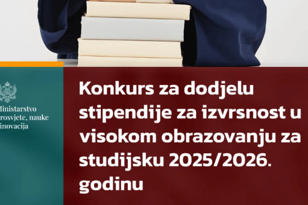 MPNI: Konkurs za dodjelu stipendije za izvrsnost u visokom obrazovanju