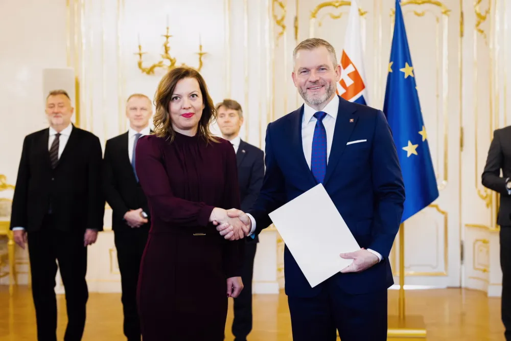 Ambasadorka Anđić predala akreditivna pisma predsjedniku Slovačke Petru Pelegriniju