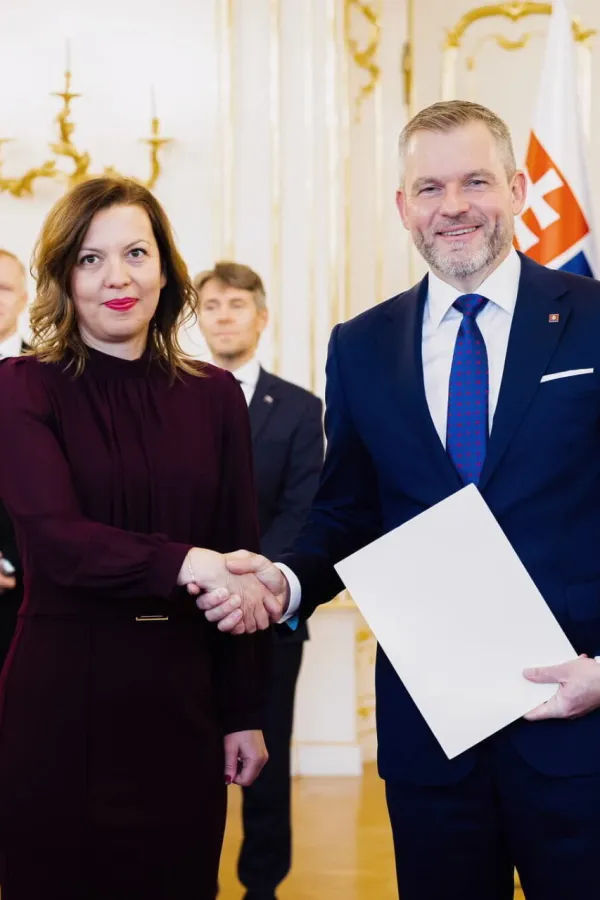 Ambasadorka Anđić predala akreditivna pisma predsjedniku Slovačke Petru Pelegriniju