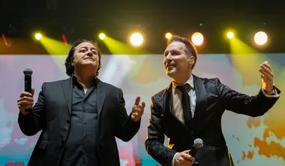 Peđa Jovanović i Edo ABdović u MTEL dvorani