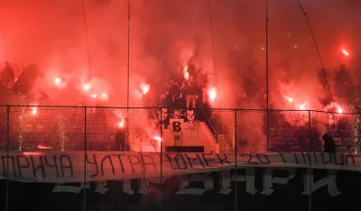 Bakljada navijača Budućnosti