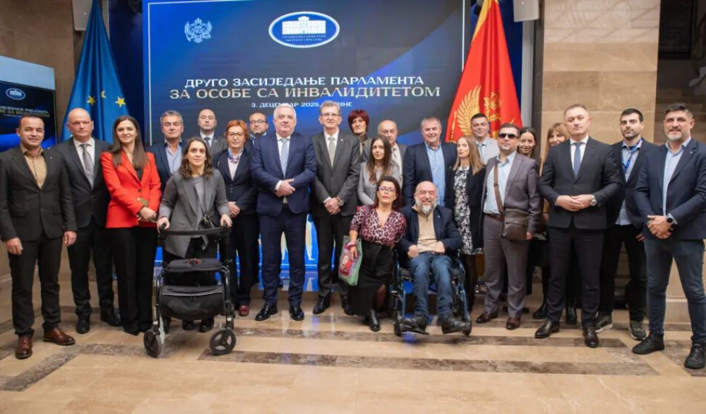 U Skup&scaron;tini Crne Gore održano Drugo zasijedanje Parlamenta za osobe sa invaliditetom