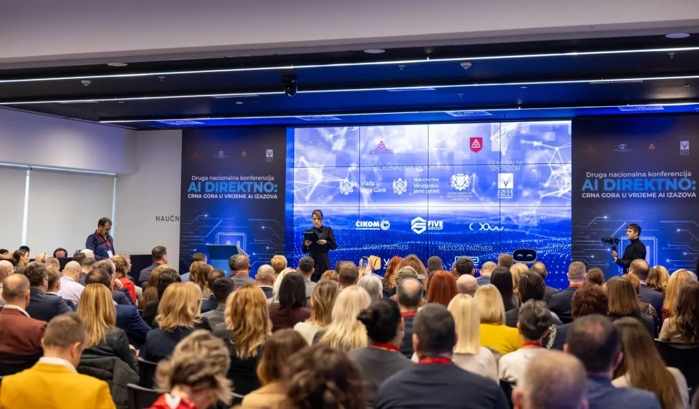 Veliki uspjeh druge nacionalne AI konferencije: Lideri, institucije, investitori, biznis zajednica i nauka zajedno trasiraju budućnost Crne Gore