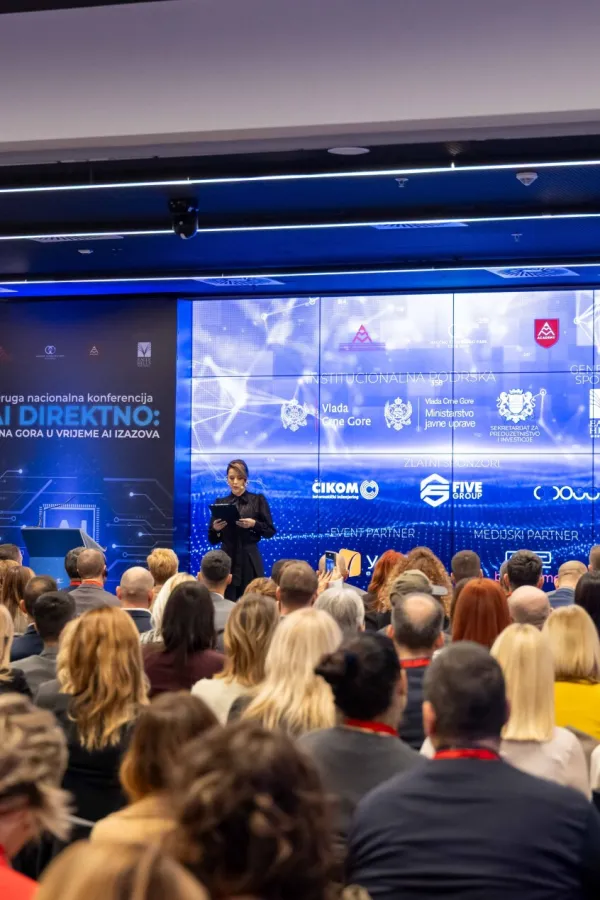 Veliki uspjeh druge nacionalne AI konferencije: Lideri, institucije, investitori, biznis zajednica i nauka zajedno trasiraju budućnost Crne Gore