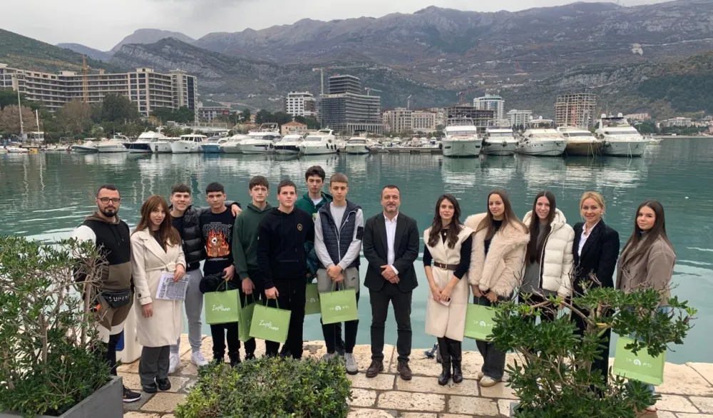 Dan mobilnosti mladih:&nbsp;Učenici SM&Scaron; "Danilo Ki&scaron;" posjetili su Luku Budva