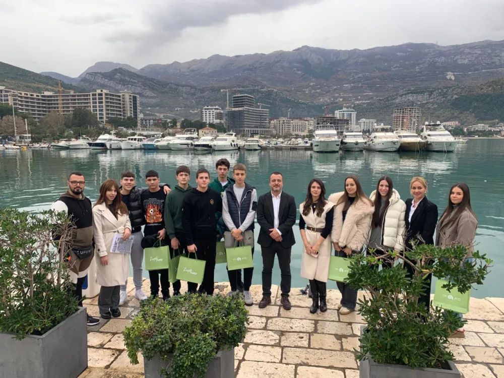 Dan mobilnosti mladih:&nbsp;Učenici SM&Scaron; "Danilo Ki&scaron;" posjetili su Luku Budva