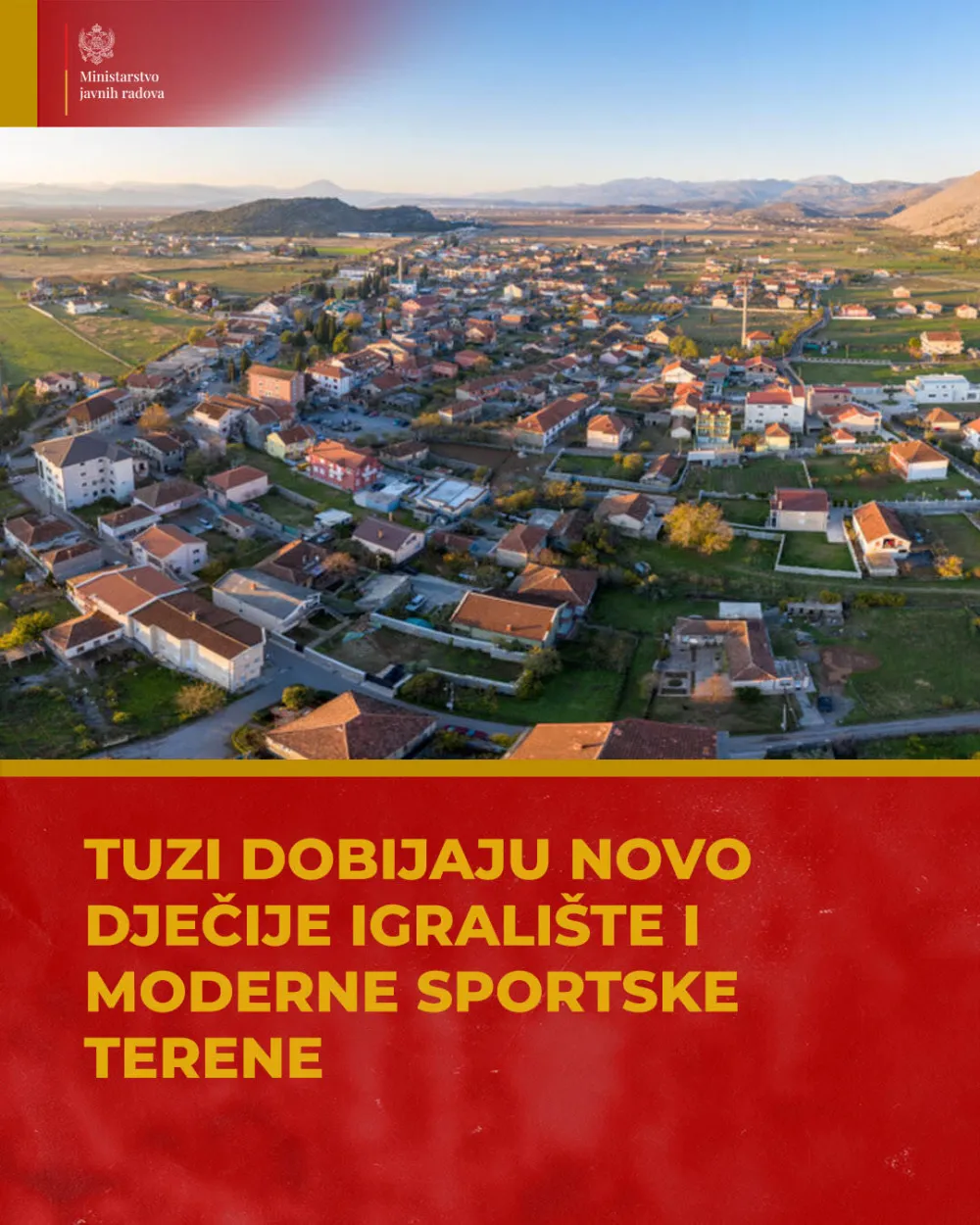 Tuzi dobijaju novo dječije igrali&scaron;te i moderne sportske terene