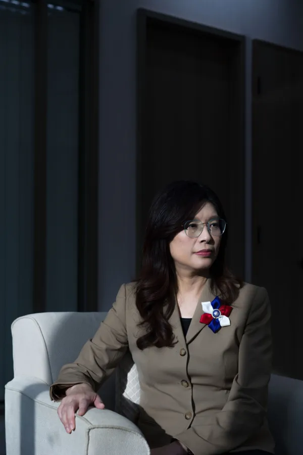 Čeng Li Vun u svojoj kancelariji u Tajpeju, 24. novembra 2025. godine