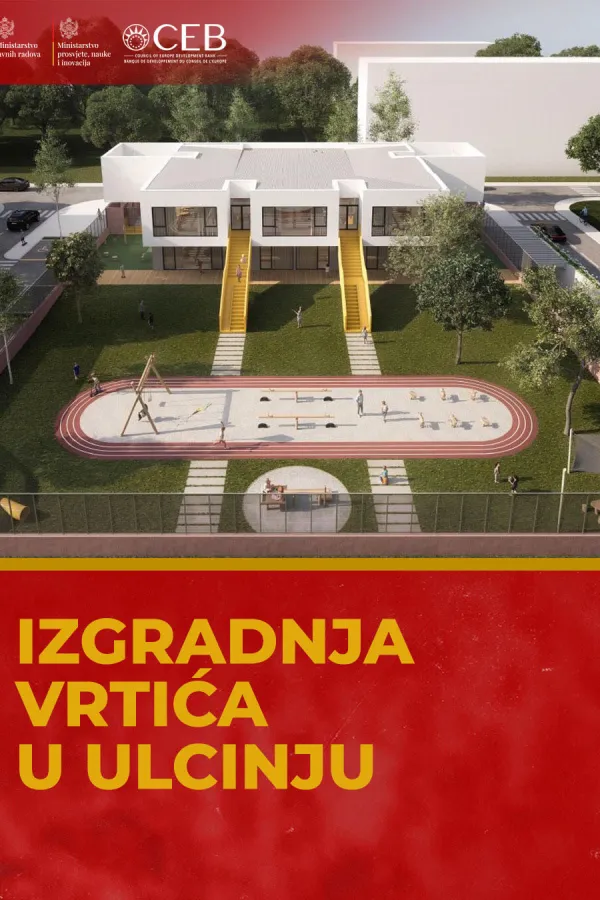 Raspisana javna nabavka za izgradnju novog vrtića u Ulcinju