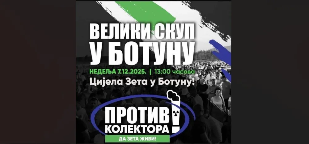 Danas protest u Botunu pod sloganom "Protiv kolektora &ndash; da Zeta živi"