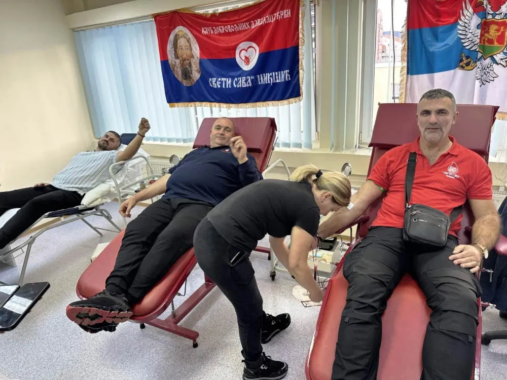 Članova Kluba dobrovoljnih davalaca krvi "Sveti Sava" donirali 46 jedinica krvi
