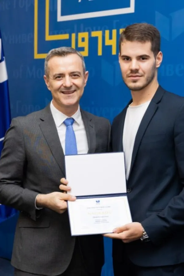 Nikola Kovačević najbolji student Pravnog fakulteta: Prvi ugovor napisao sa devet godina