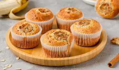 &nbsp;Napravite ukusne mafine s bananom i borovnicama bez bra&scaron;na