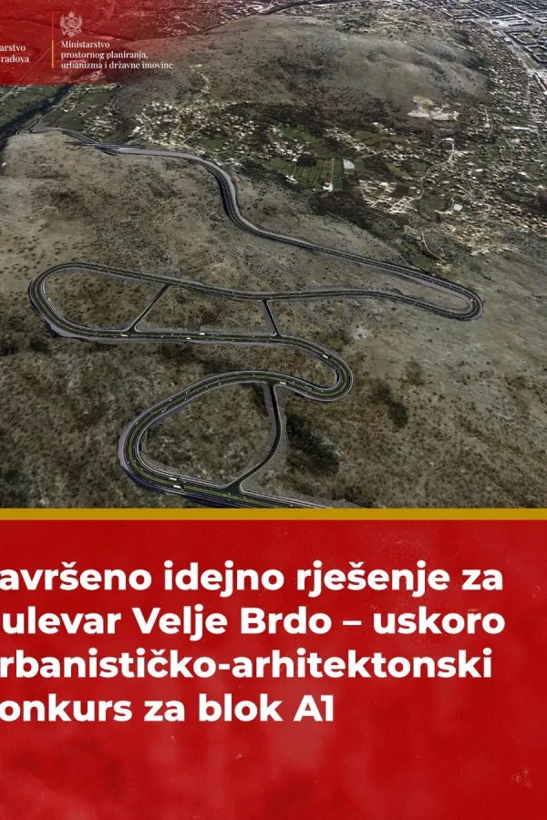Zavr&scaron;eno idejno rje&scaron;enje za Bulevar Velje Brdo