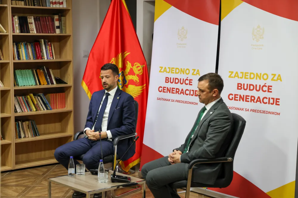 Milatović: Crnoj Gori ne trebaju političari zatvoreni u kabinetima, već razgovori sa građanima u svakoj op&scaron;tini i u svakom selu