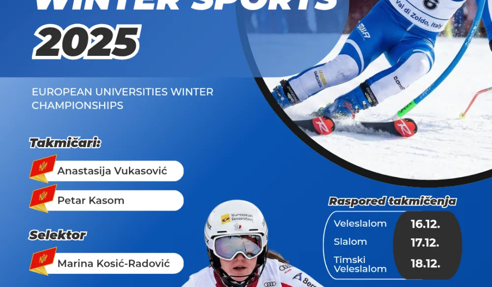 Crna Gora sa dvoje takmičara