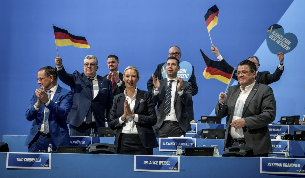 Članovi partije AfD na konferenciji u januar 2025. godine 