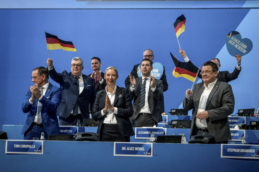 Članovi partije AfD na konferenciji u januar 2025. godine 
