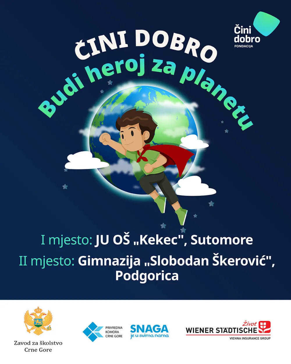 Projekat "Robot" O&Scaron; "Kekec" najbolji na takmičenju "Čini dobro Budi heroj za planetu!"