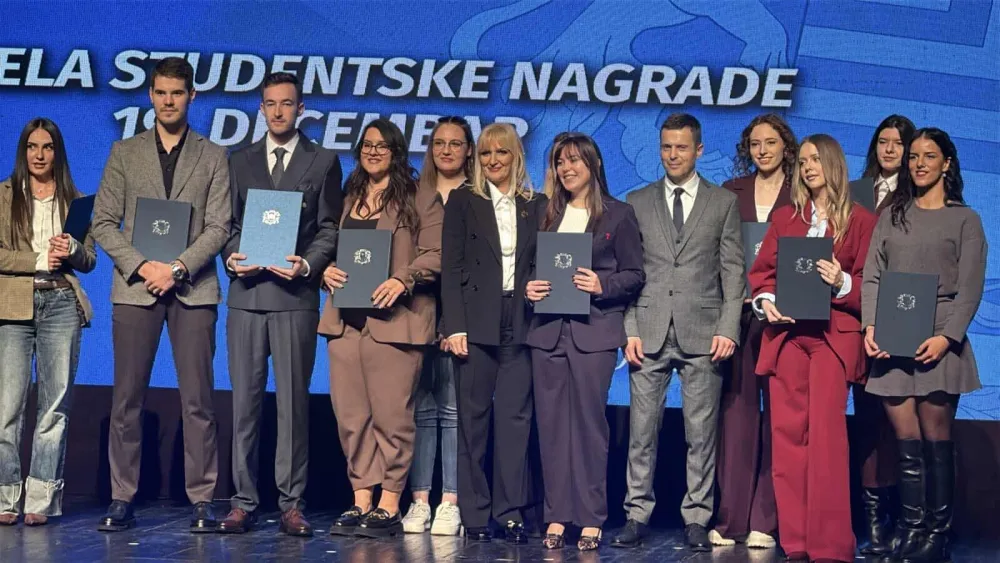 Borovinić Bojović nagrađenim studentima: Imate potencijal da mijenjate Podgoricu, ali i Crnu Goru