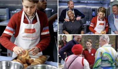 Princ Vilijam i princ Džordž pomagali u pripremi hrane za beskućnike u humanitarnoj organizaciji