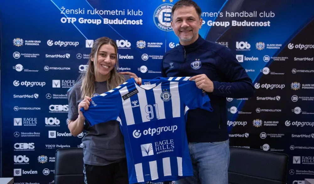 Ivona Pavićević i sportski direktor Goran Cmiljanić