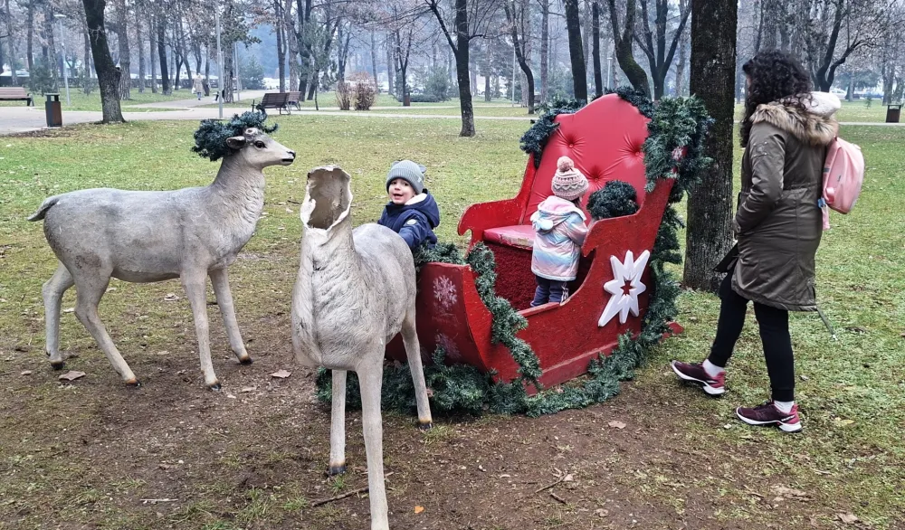 Vandali uni&scaron;tili novogodi&scaron;nje ukrase u gradskom parku u Nik&scaron;iću