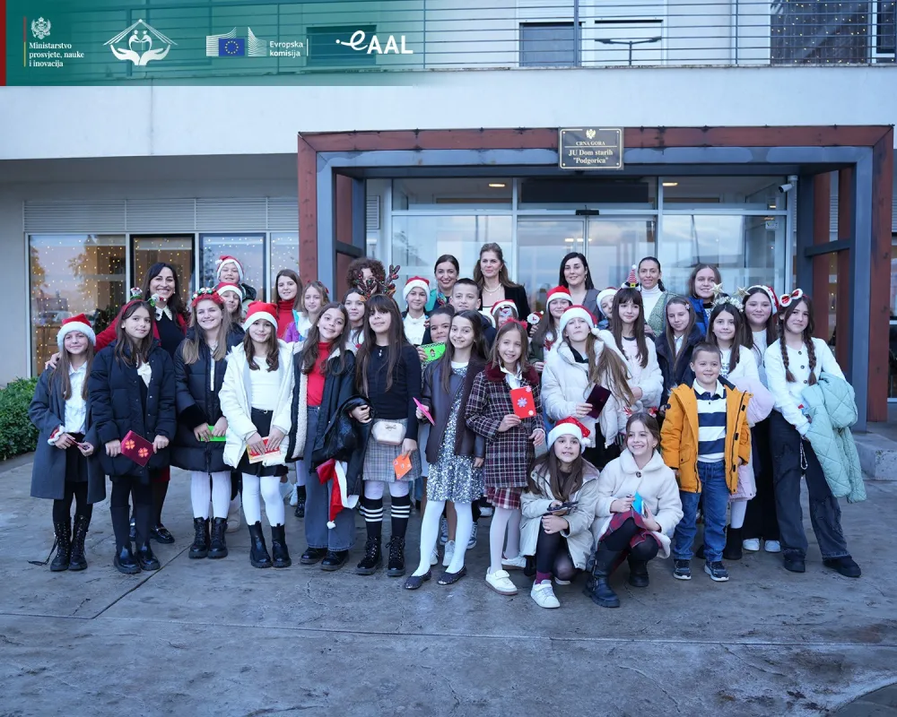 MPNI i đaci O&Scaron; Pavle Rovinski u posjeti DOmu starih u Podgorici