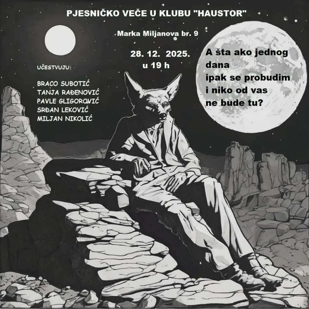 Pet pjesnika u klubu "Haustor"