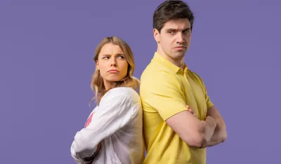 Ilustracijahoroskop. ljubavna svađa