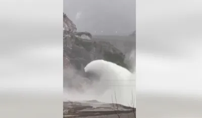 (VIDEO) Otvorena brana u Albaniji, očekuje se porast nivoa Skadarskog jezera