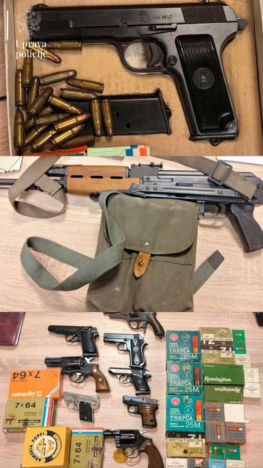 &bdquo;Po&scaron;tuj život, vrati oružje&ldquo;: Tokom 2025. predato vi&scaron;e od 4.100 komada oružja, 130.000 municije i 500 bombi