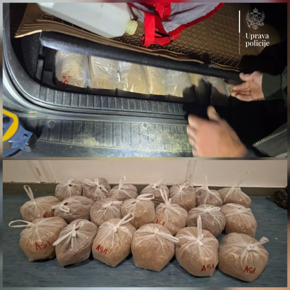 Policija kod Ulcinjanina prona&scaron;la rezani duvan sakriven ispod tapacira