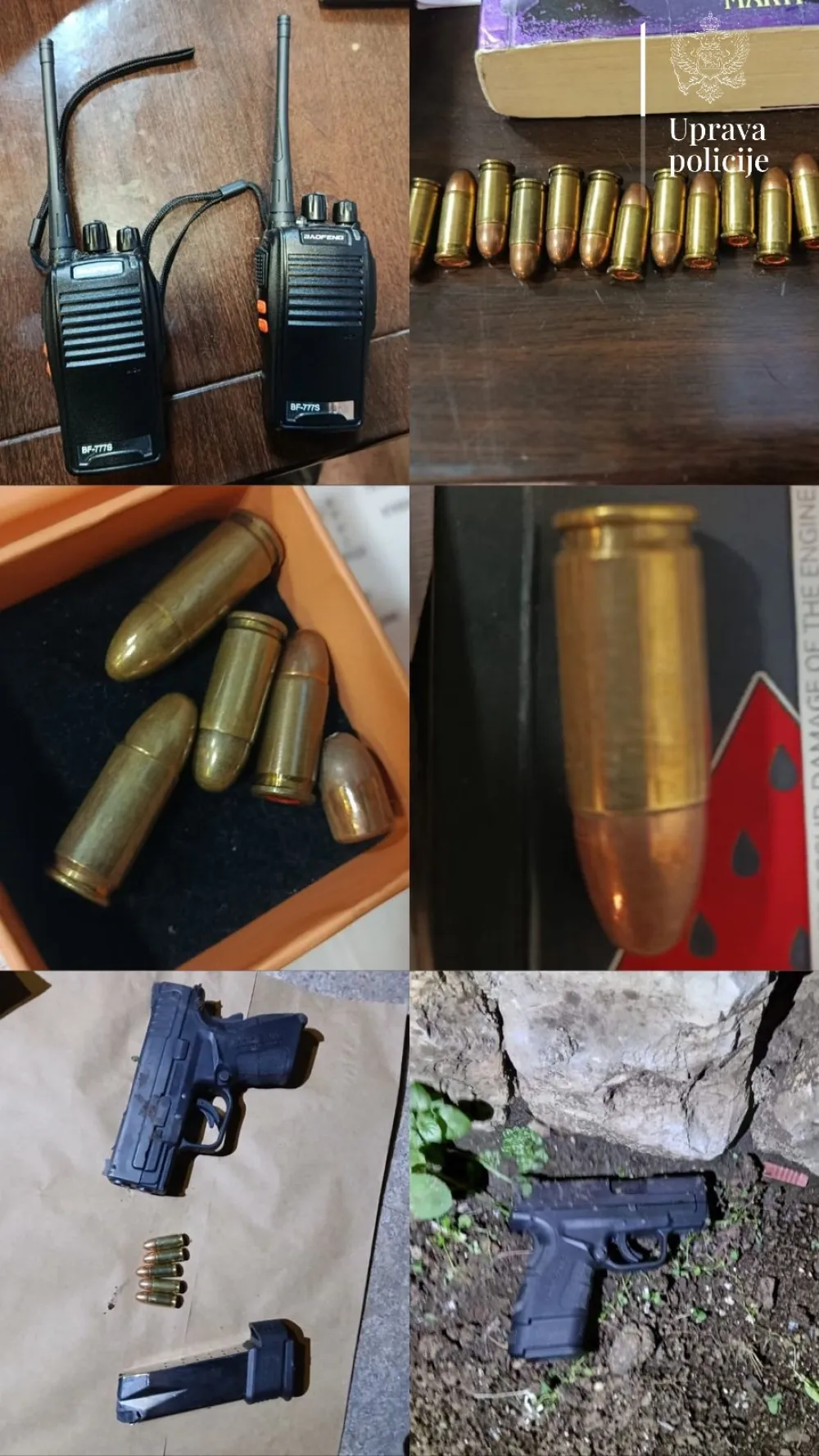 Pronađen pi&scaron;tolj i municija, radio veza