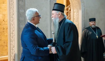 Mandić na Božićnom prijemu kod Joanikija: Poruke pomirenja i zajedni&scaron;tva vode ka izgradnji bolje budućnosti Crne Gore