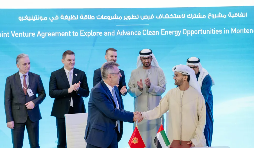 Masdar i EPCG razmatraju osnivanje zajedničkog preduzeća za razvoj obnovljivih izvora energije u Crnoj Gori