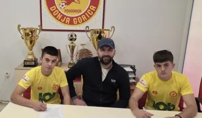 Braća Mijović u dru&scaron;tvu sportskog direktora Bogdana Milića