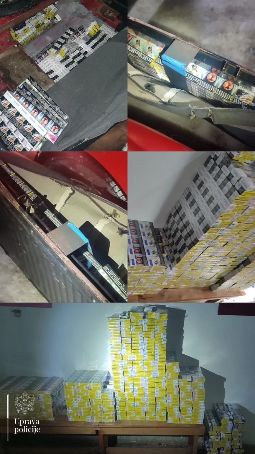 U vozilu nađeno 300 &scaron;teka cigareta, jedno lice uhap&scaron;eno zbog krijumčarenja