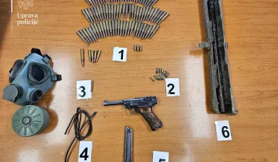 Berane: Pretresom pronađeni pi&scaron;tolj, municija i drugi predmeti, krivična prijava protiv jedne osobe