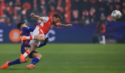 Sa meča Slavija - Barselona