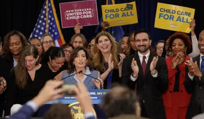 Мамдани и Хокулова на конференцији за штампу у јануару 2026. године