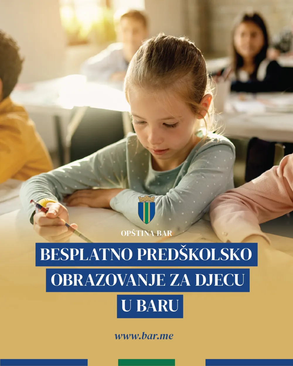 Besplatno pred&scaron;kolsko obrazovanje za svu djecu
