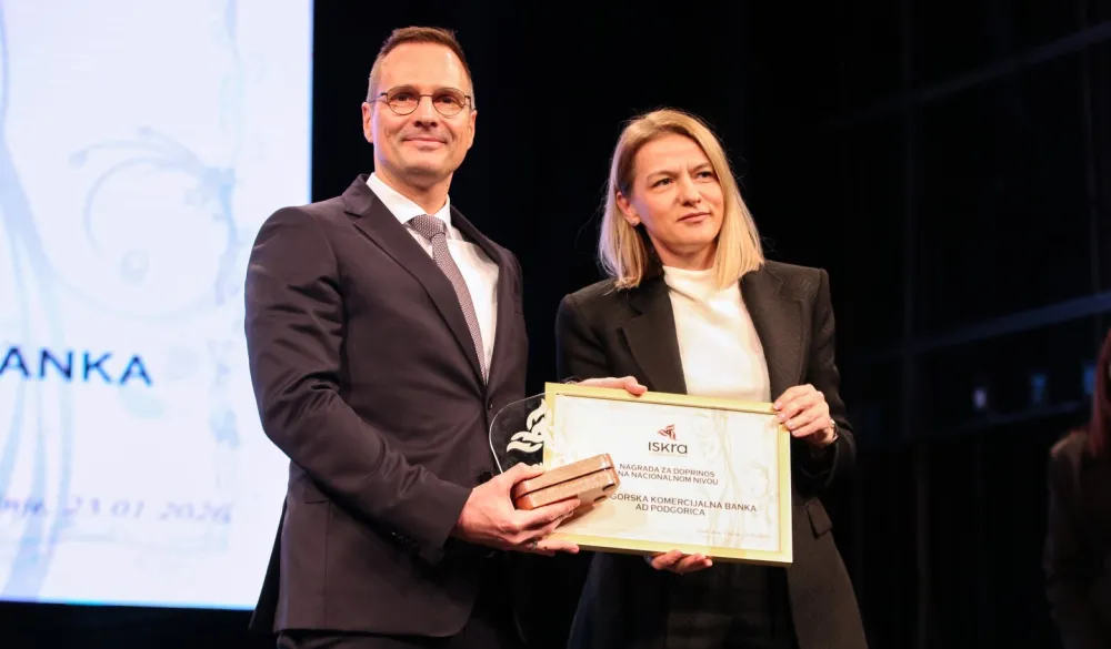 CKB BANKA DOBITNIK NAGRADE "ISKRA"