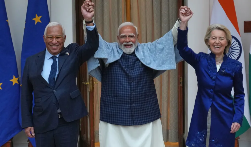  Ursula fon der Lajen i Narendra Modi
